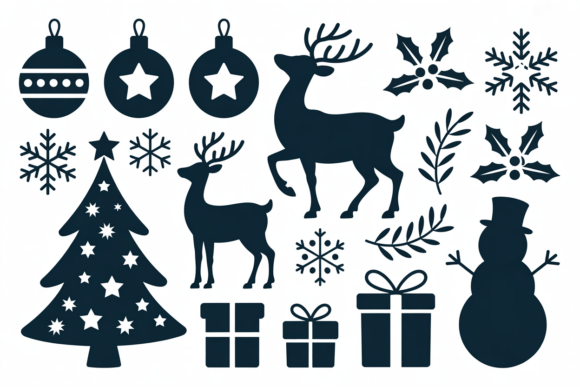 Christmas Silhouette SVG Bundle