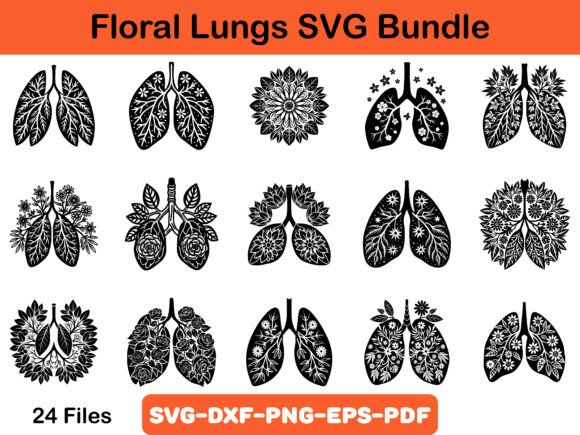 Floral Lungs SVG Bundle Review