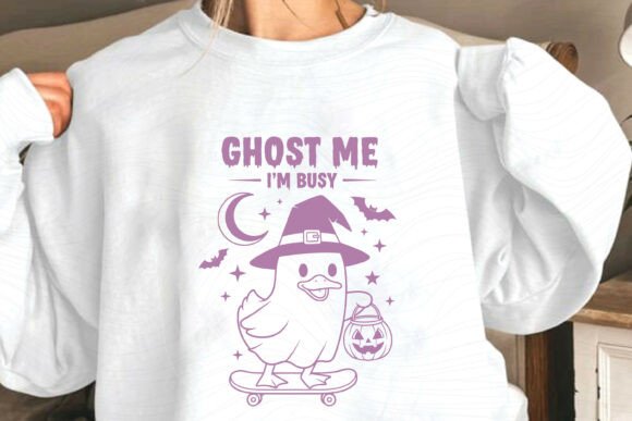 Ghost Me I’m Busy Halloween Duck SVG PNG