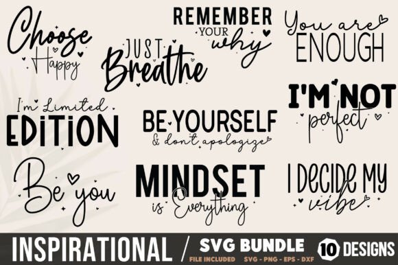 Inspirational Svg Mental Health Bundle