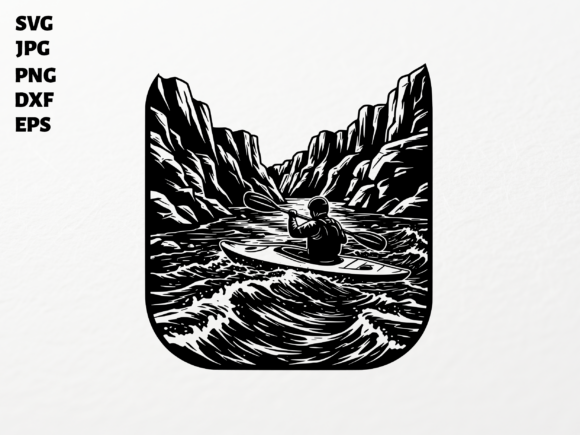 Kayaking SVG for Cricut Sublimation PNG