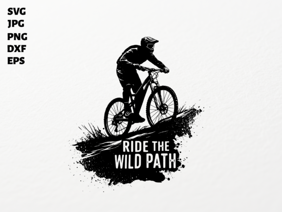 Mountain Biker SVG for Cricut