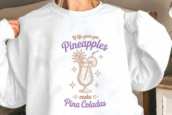 Pineapple Pina Colada Cocktail SVG PNG