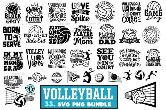 Volleyball Svg Png Bundle Review