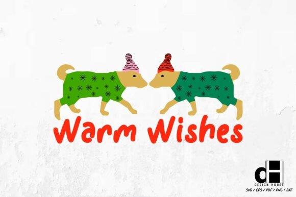 Warm Wishes – Christmas Dog SVG PNG